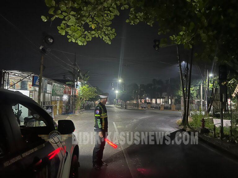 Blue Light Patrol Satlantas Polres HSU Sisir Sejumlah Ruas Jalan, Tekan Risiko Kecelakaan dan Pelanggaran