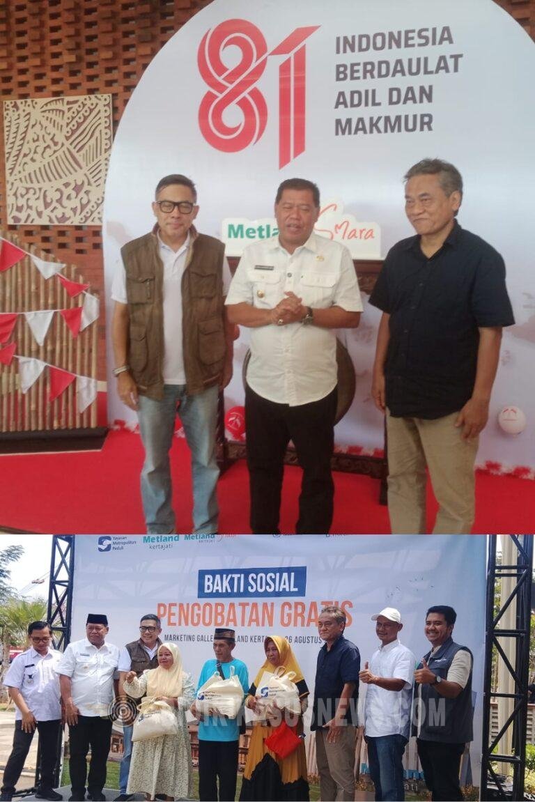 Dihadiri Bupati Majalengka, Metland Kertajati Bagikan 1.000 Sembako Dan Pengobatan Gratis