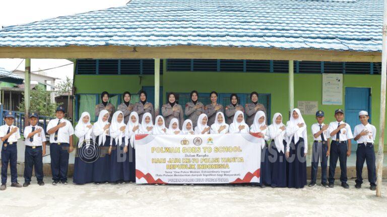 Polwan Polres HSU Goes to School, Bangun Keberanian Pelajar dan Kesadaran Hukum Sejak Dini