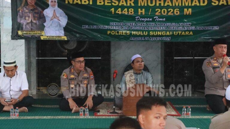 Polres HSU Peringati Maulid Nabi Muhammad SAW 1448 H, Perkuat Keteladanan Akhlak dan Semangat Polri Presisi