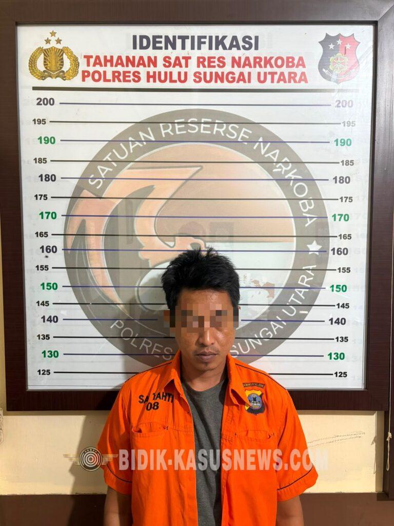 Polres HSU Ungkap Kasus Sabu 6,88 Gram, Seorang Pria Diamankan di Sungai Malang