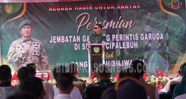 Pangdam III/Siliwangi Resmikan Jembatan Perintis Garuda di Pameungpeuk