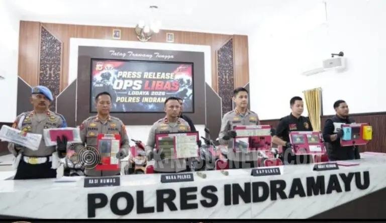 Polres Indramayu Rilis Hasil Operasi Libas Lodaya 2026, Ungkap 12 Laporan Polisi dan Amankan 24 Tersangka