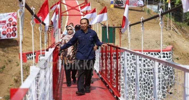 Sekda Sukabumi Ikuti Peresmian Ribuan Jembatan Garuda dan Titik Air Bersih Secara Virtual