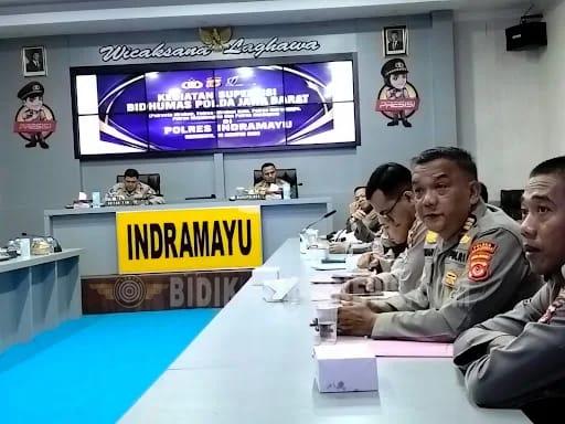 Tingkatkan Profesionalisme Kehumasan, Kasi Humas Polres Majalengka Ikuti Supervisi Bid Humas Polda Jabar di Polres Indramayu