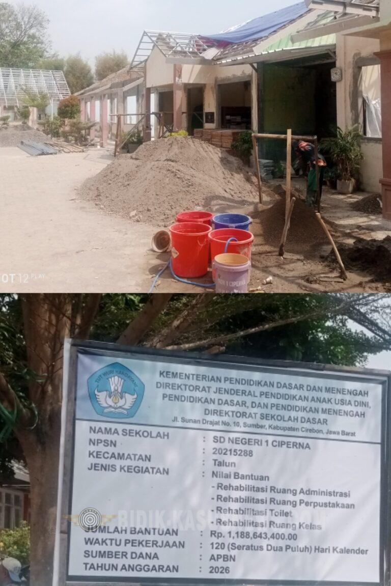 Berkedok Rapat kepsek SDN 1 Ciperna bersembunyi Proyek Fisik Revitalisasi milyaran abaikan K3, Tanpa Mesin Molen dan Minim Pengawasan