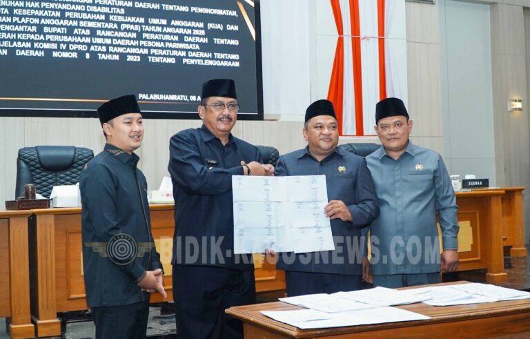 DPRD Sukabumi Tetapkan Perda Disabilitas, Perubahan KUA-PPAS 2026 Disepakati