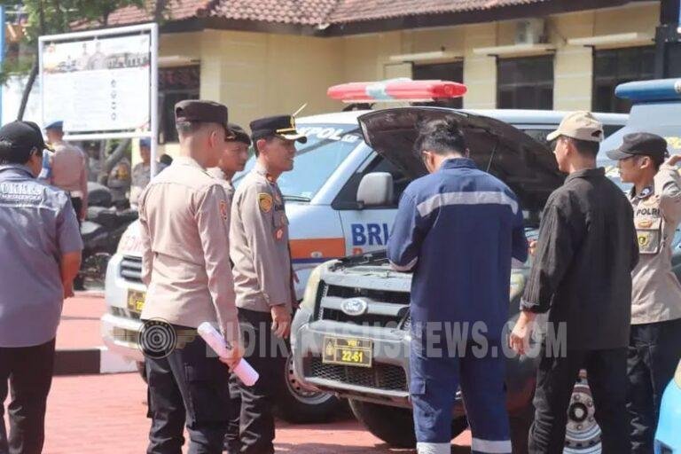 Wakapolres Majalengka Pimpin Apel dan Pengecekan Kendaraan Dinas
