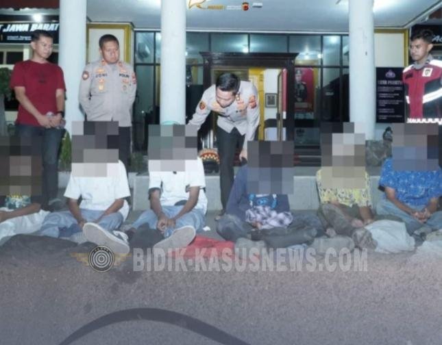 Tawuran Konten Gagal Total! Dalmas Polres Cirebon Kota Amankan 6 Remaja dan Celurit di Mundu Lor