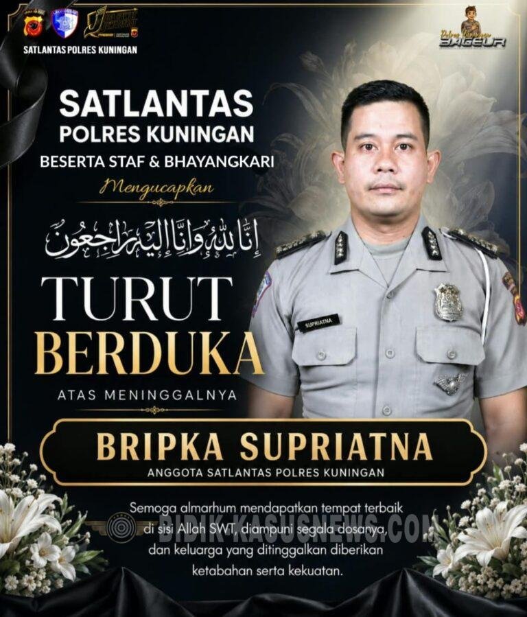Satlantas Polres Kuningan Berduka, Bripka Supriatna Meninggal Dunia