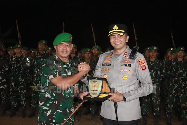 Perkuat Sinergitas TNI-Polri, Kapolres Majalengka Sambangi Mako Yonif TP 338/Talaga Manggung