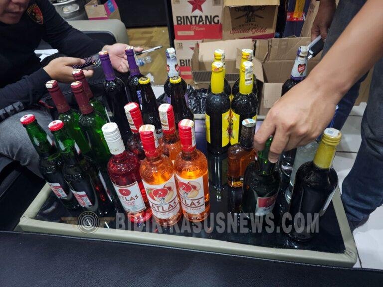 Razia Tempat Hiburan Malam Cirebon Kota Sita 24 Botol Minuman Beralkohol