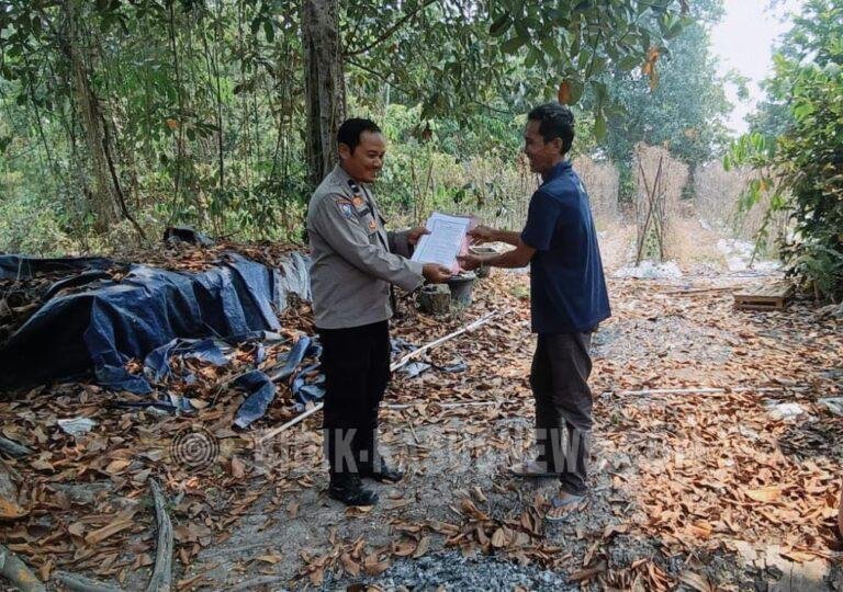 CEGAH KARHUTLA, POLSEK AMUNTAI UTARA GENCARKAN PATROLI DIALOGIS DAN SOSIALISASI MAKLUMAT KAPOLDA KALSEL