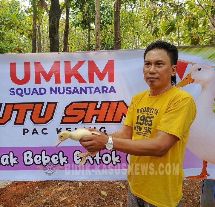 Bangun Kemandirian Ekonomi, PAC Squad Nusantara Putu Shima Keling Kembangkan UMKM Peternakan Entok