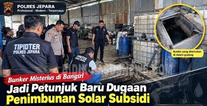 Bunker di Balik Gudang Bangsri Jadi Petunjuk Baru, Polisi Bongkar Dugaan Penimbunan Solar Subsidi