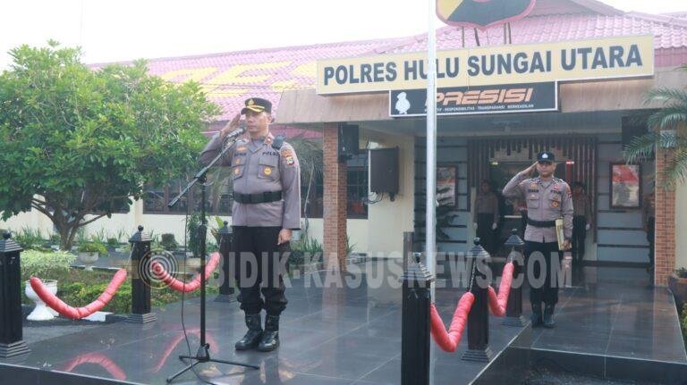 Wakapolres HSU Pimpin Upacara Haornas ke-43, Dorong Semangat Olahraga dan Kinerja Personel