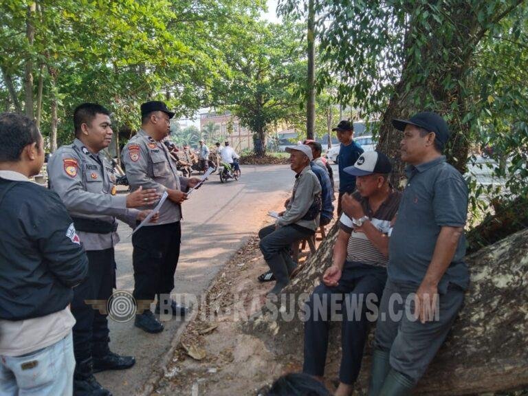 Cegah Karhutla, Polres HSU Gencarkan Sosialisasi dan Sampaikan Maklumat Kapolda Kalsel kepada Warga
