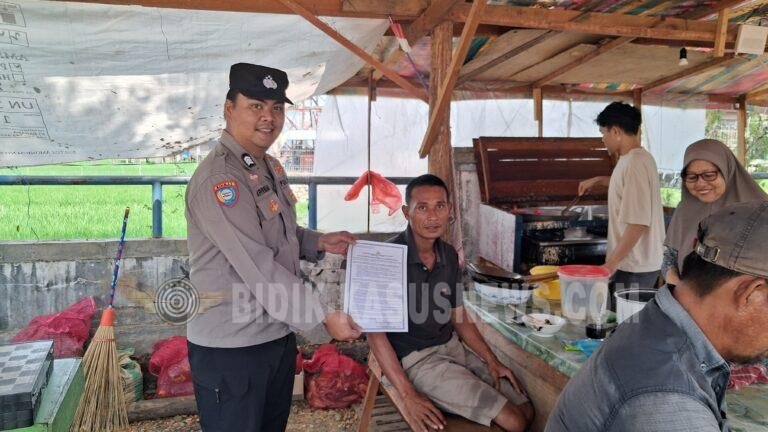 Cegah Karhutla dan Gangguan Kamtibmas, Polsek Babirik Sambangi Warga Desa Babirik Hilir