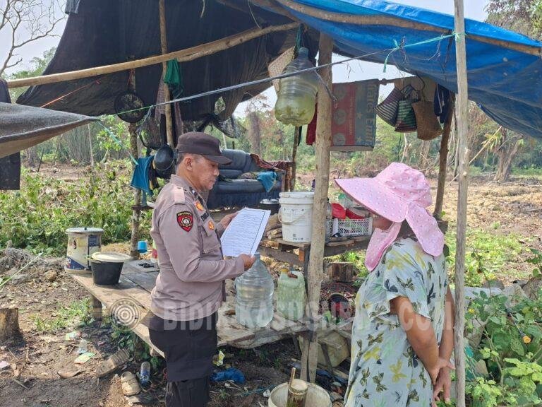 Cegah Karhutla Sejak Dini, Polsek Amuntai Tengah Ingatkan Warga Soal Bahaya Buka Lahan dengan Cara Dibakar