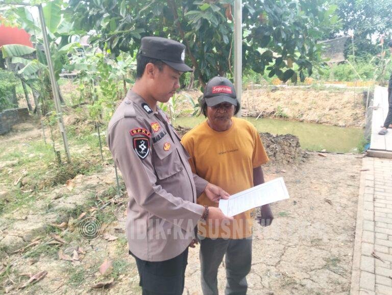 Cegah Karhutla dan Gangguan Kamtibmas, Polsek Amuntai Selatan Sambangi Warga Murung Sari