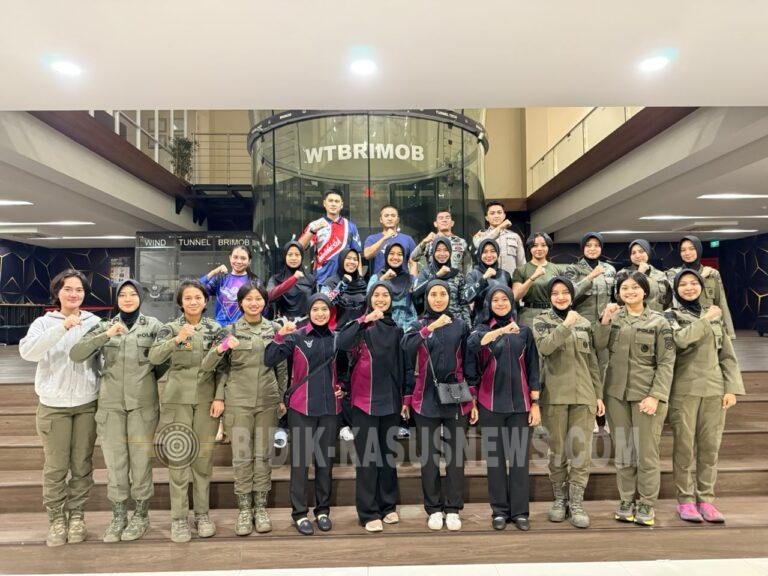 WIND TUNNEL BRIMOB CIKEAS BERSIAP JADI PANGGUNG ATLET SKYDIVING DUNIA