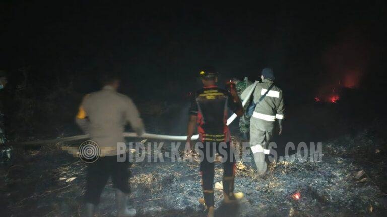 Malam-Malam, Tim Gabungan Bergerak Padamkan Karhutla 1,3 Hektare di Banjang HSU