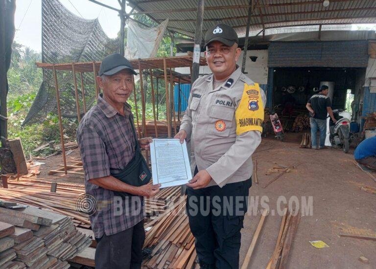 Cegah Karhutla di Amuntai Utara, Polisi Sambangi Warga dan Sosialisasikan Maklumat Kapolda Kalsel