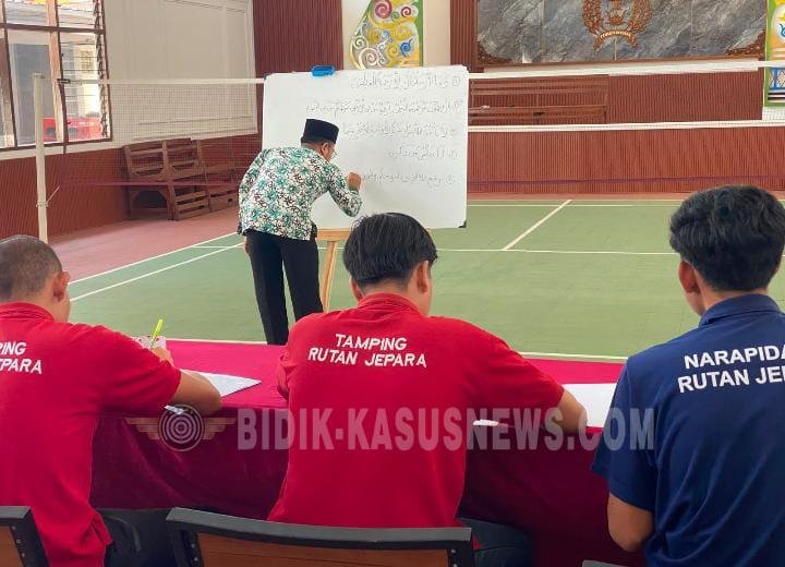 Pendidikan Jadi Jalan Perubahan, Warga Binaan Rutan Jepara Antusias Ikuti Pelajaran Agama