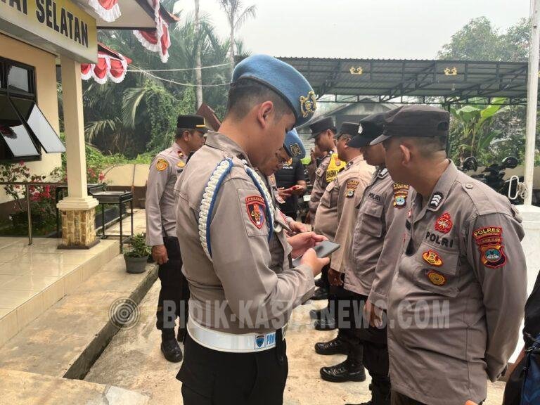 Propam Polres HSU Gelar Gaktiblin di Empat Polsek, Periksa Sikap Tampang hingga Senpi Dinas
