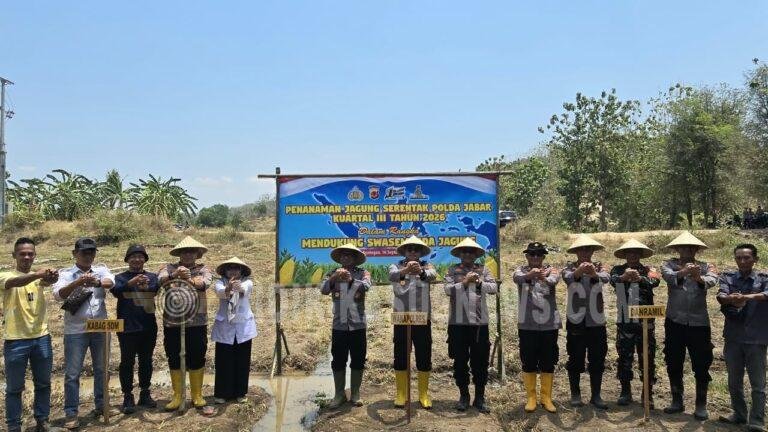 Sinergi Tiga Pilar untuk Negeri: Polres Kuningan Tanam Jagung Serentak, Wujud Nyata Dukungan Swasembada Pangan