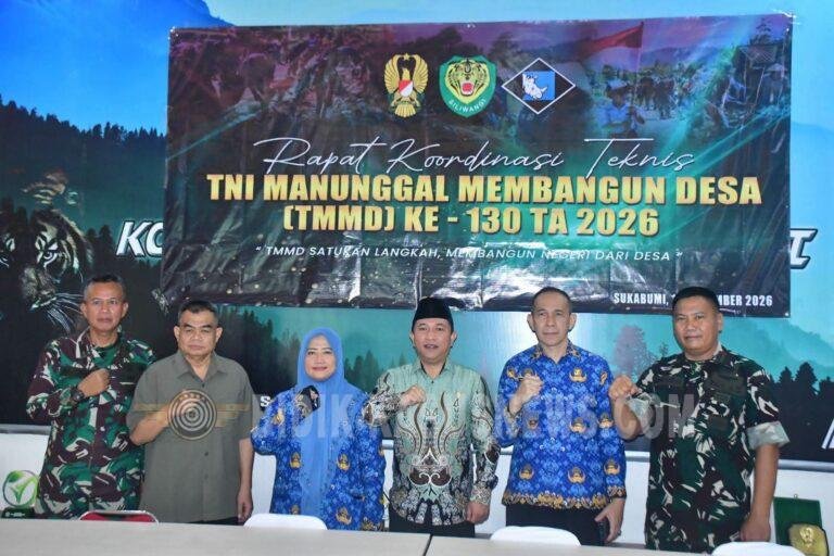 TMMD ke-130 Dipusatkan di Mekarjaya Ciemas, Pemkab Sukabumi Siapkan Dukungan Percepatan Pembangunan
