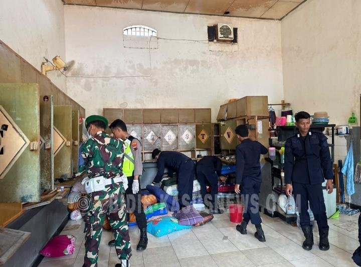 Cegah Barang Terlarang Masuk, Rutan Jepara Libatkan TNI-Polri