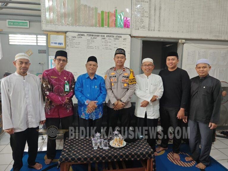 Kapolsek Amuntai Utara Silaturahmi dengan Apdesi dan Tokoh Agama, Bahas Pencegahan Karhutla