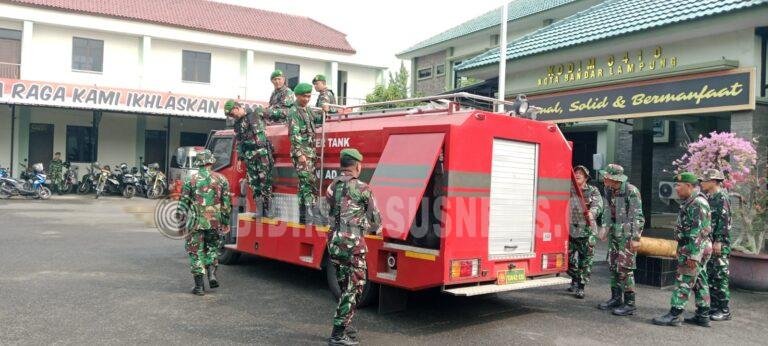 BABINSA KODIM 0410/KBL LATIH OPERASIONAL MOBIL DAMKAR, PERKUAT SIAGA GERAK BANTU WARGA SAAT KEBAKARAN
