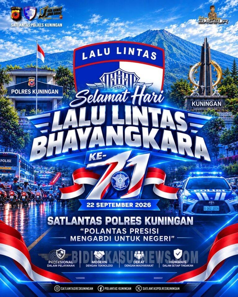 HUT Lalu Lintas ke-71, Satlantas Polres Kuningan Bahas Polantas Presisi hingga ETLE Mobile