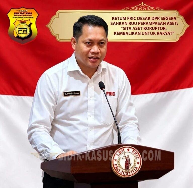 INFORMASI BOLEH CEPAT, KEBENARAN WAJIB TEPAT! Ketum FRIC H. Dian Surahman: Saring Sebelum Sharing