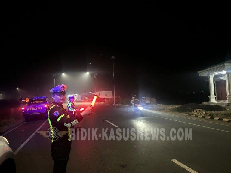 Patroli Malam Digencarkan, Polisi Sisir Sejumlah Jalan Rawan Kecelakaan di Amuntai