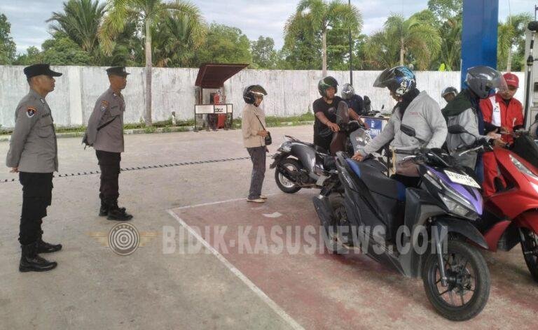 Polsek Amuntai Selatan Pantau Distribusi BBM di SPBU Panyiuran, Stok Pertamax 11.000 Liter