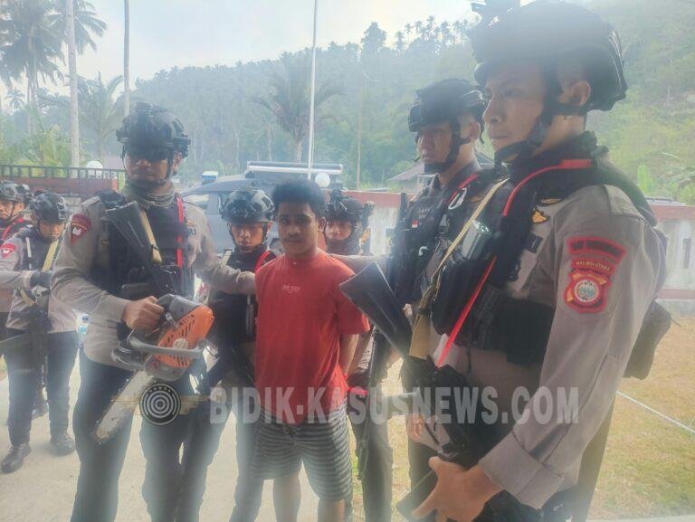 Brimob Maluku Utara Kawal Penegakan Hukum Pascakonflik Sibenpopo–Banemo, Cegah Konflik Susulan