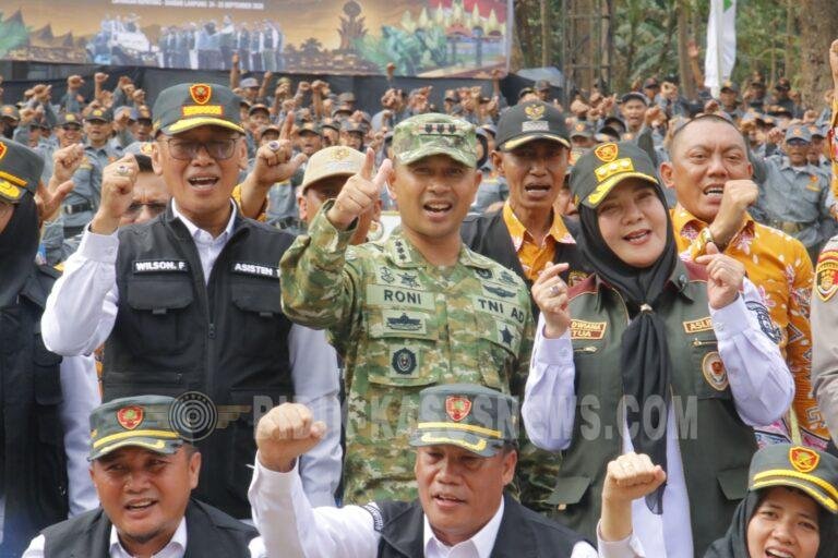 4.000 Anggota Linmas Ikuti Penutupan Kemah Bhakti Satya di Bandar Lampung, Dandim 0410/KBL Tekankan Sinergi Keamanan