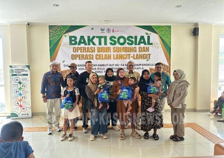 HUT ke-24 RSUD Jampangkulon Gelar Operasi Bibir Sumbing Gratis