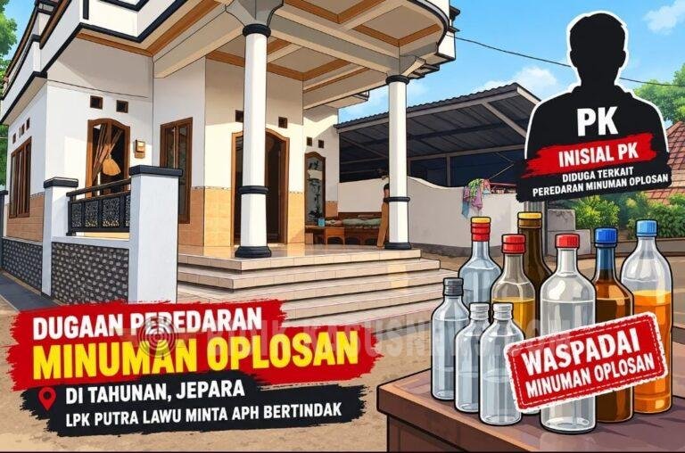 Inisial PK Muncul dalam Dugaan Peredaran Minuman Oplosan di Tahunan, LPK Minta APH Bertindak