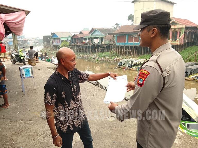 Cegah Karhutla, Polsek Danau Panggang Gencarkan Sosialisasi kepada Warga Desa Danau Panggang
