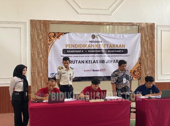 Uji Hasil Pembelajaran, Warga Binaan Rutan Jepara Ikuti Ujian Pendidikan Kesetaraan
