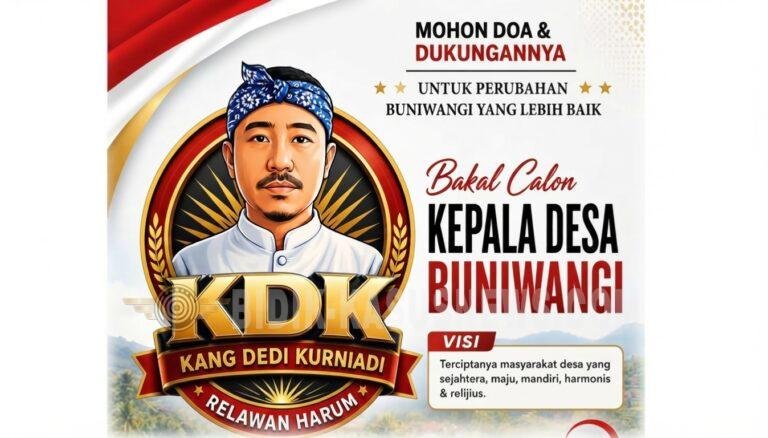 Kang Dedi Kurniadi (KDK) Usung Semangat Regenerasi dan Integritas Murni untuk Pilkades Buniwangi