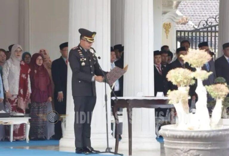 Peringatan Hari Kesaktian Pancasila 2026, Kapolres Majalengka Bacakan Teks UUD 1945 di Pendopo Majalengka