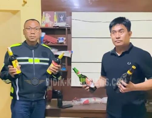 Razia Gabungan Piket Fungsi Polres Cirebon Kota, 80 Botol Minuman Keras Berbagai Jenis Berhasil Diamankan