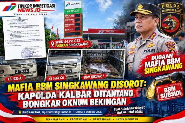 Mafia BBM Singkawang Disorot !! Kapolda Kalbar Ditantang Bongkar Oknum Bekingan