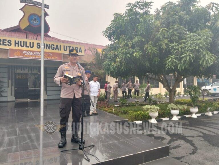 Polres HSU Sosialisasikan Pasal 20-22 KUHP kepada Personel, Perkuat Pemahaman Hukum Anggota