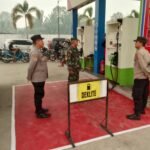Polsek Amuntai Selatan Pantau Distribusi BBM di SPBU Panyiuran, Pastikan Situasi Tetap Kondusif